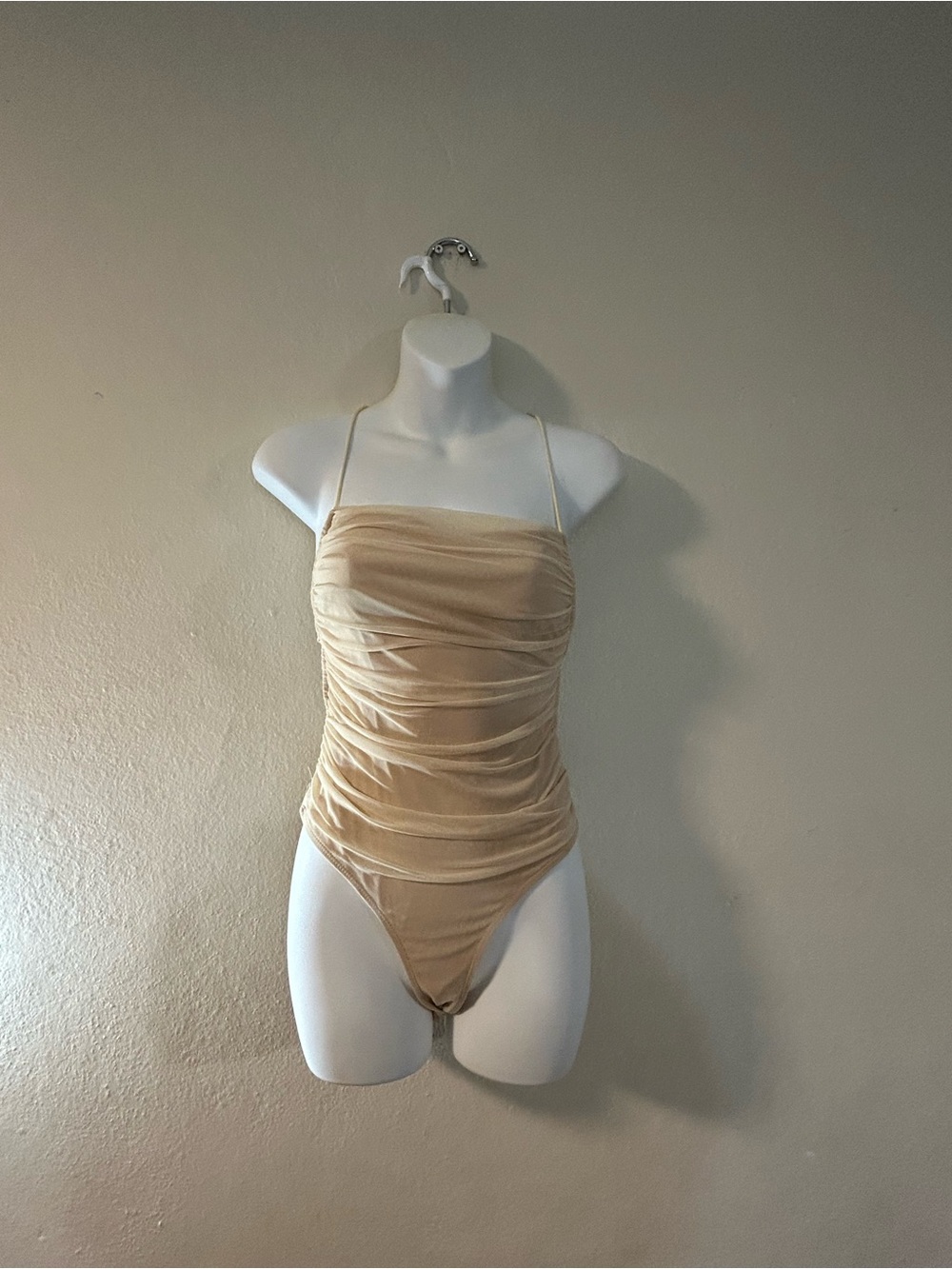 SHEIN Beige Bandeau Bra Top